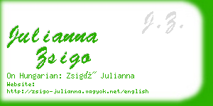 julianna zsigo business card